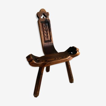Brutalist tripod chair