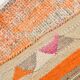 Tapis de couloir vintage rose et orange