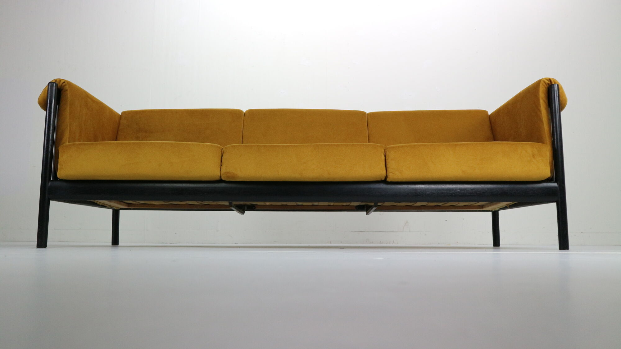 Mid-Century Modern Sofa in Yellow Velvet by Johannes Andersen, 1960s, Denmark