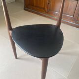 4 Frem Rojle tripod chairs by Hans Olsen