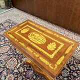 Table de jeu marquetée hollandaise du XIXe siècle