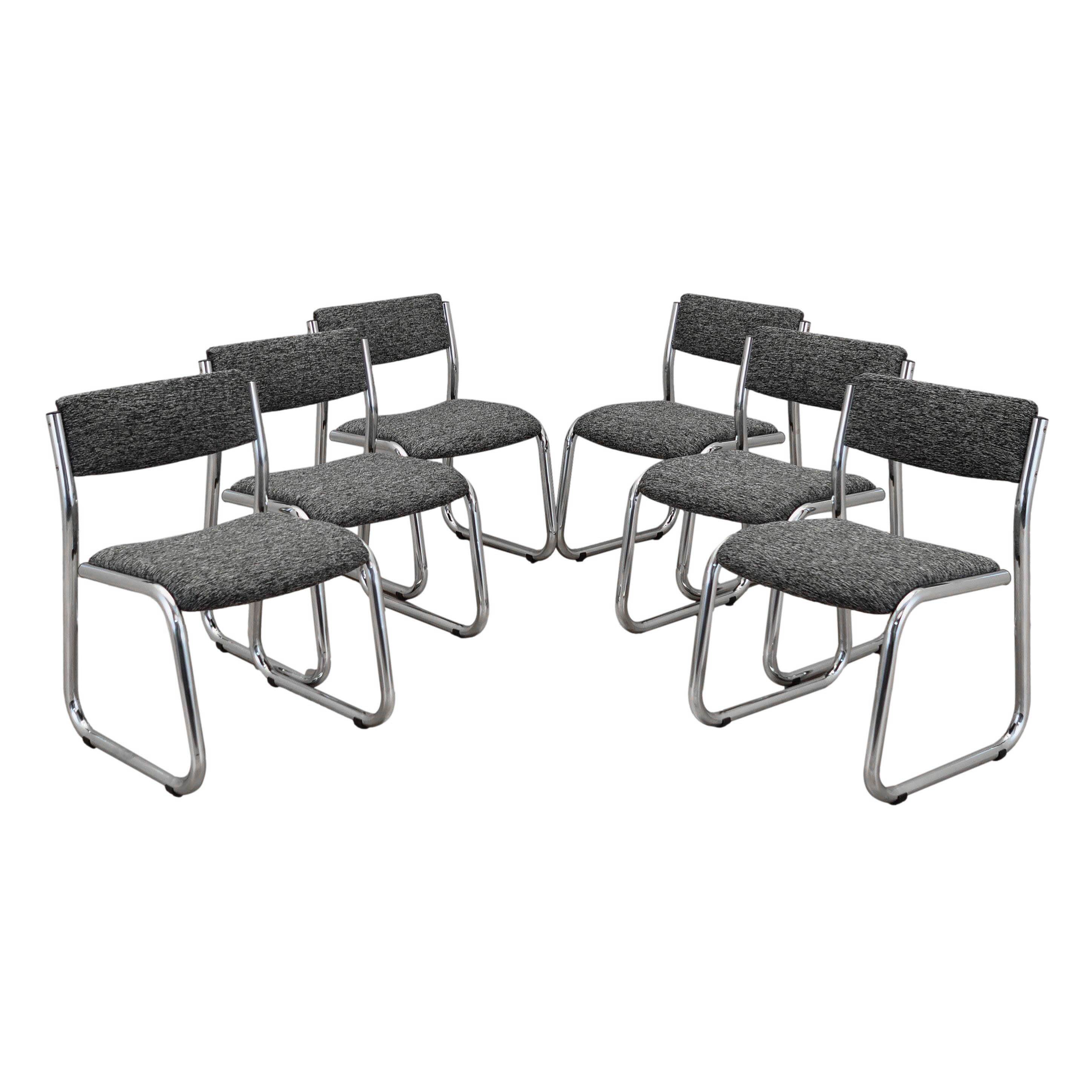 Set of six chairs, Italian design, 1980s, production: Italy