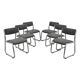 Set of six chairs, Italian design, 1980s, production: Italy