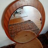 Danish Scandinavian oval mirror 60s