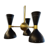 Italian chandelier 3 arms black
