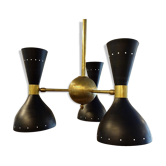 Italian chandelier 3 arms black