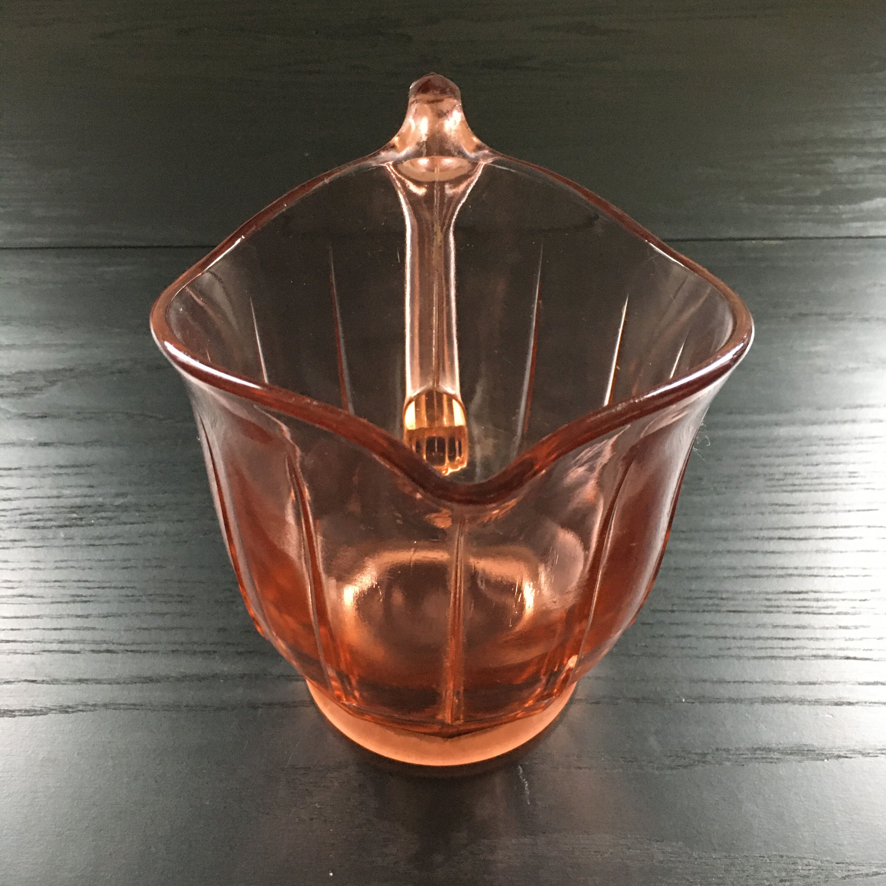 Pitcher pink glass