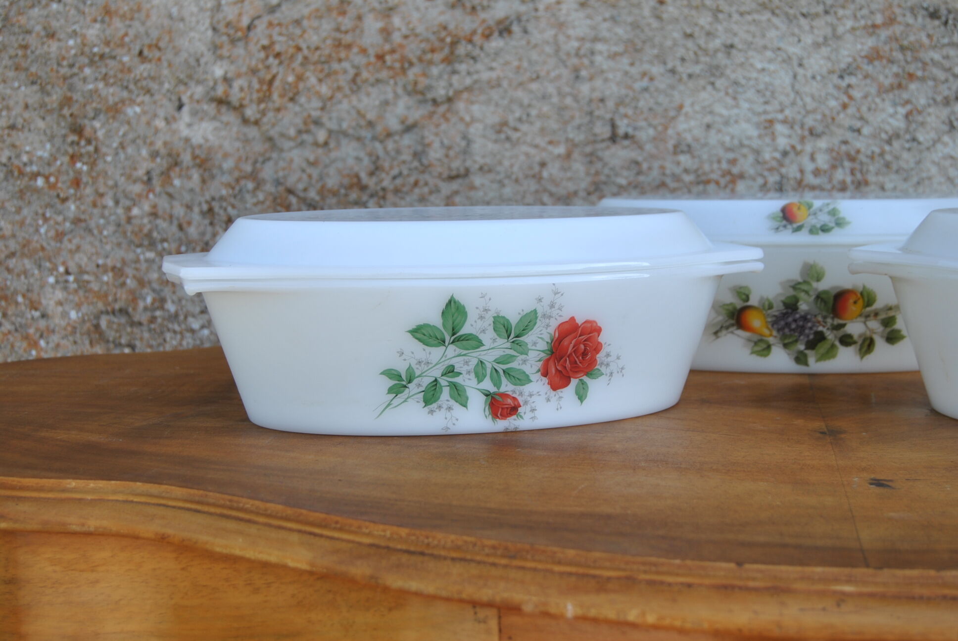 Oval dishes various models - arcopal - 70s - authentic vintage