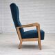 1970s, Danish armchair by Fritz Hansen, furniture wool, beech wood.