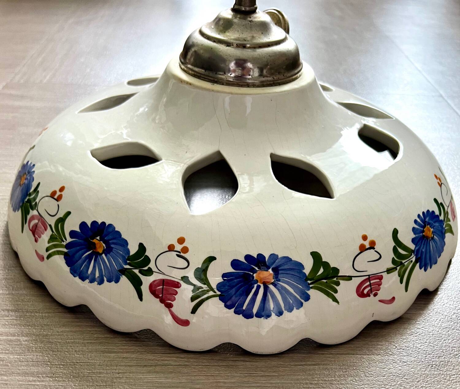 Ceramic/earthenware chandelier