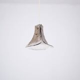 3 leafed murano glass pendant lamp by Carlo Nason for Mazzega
