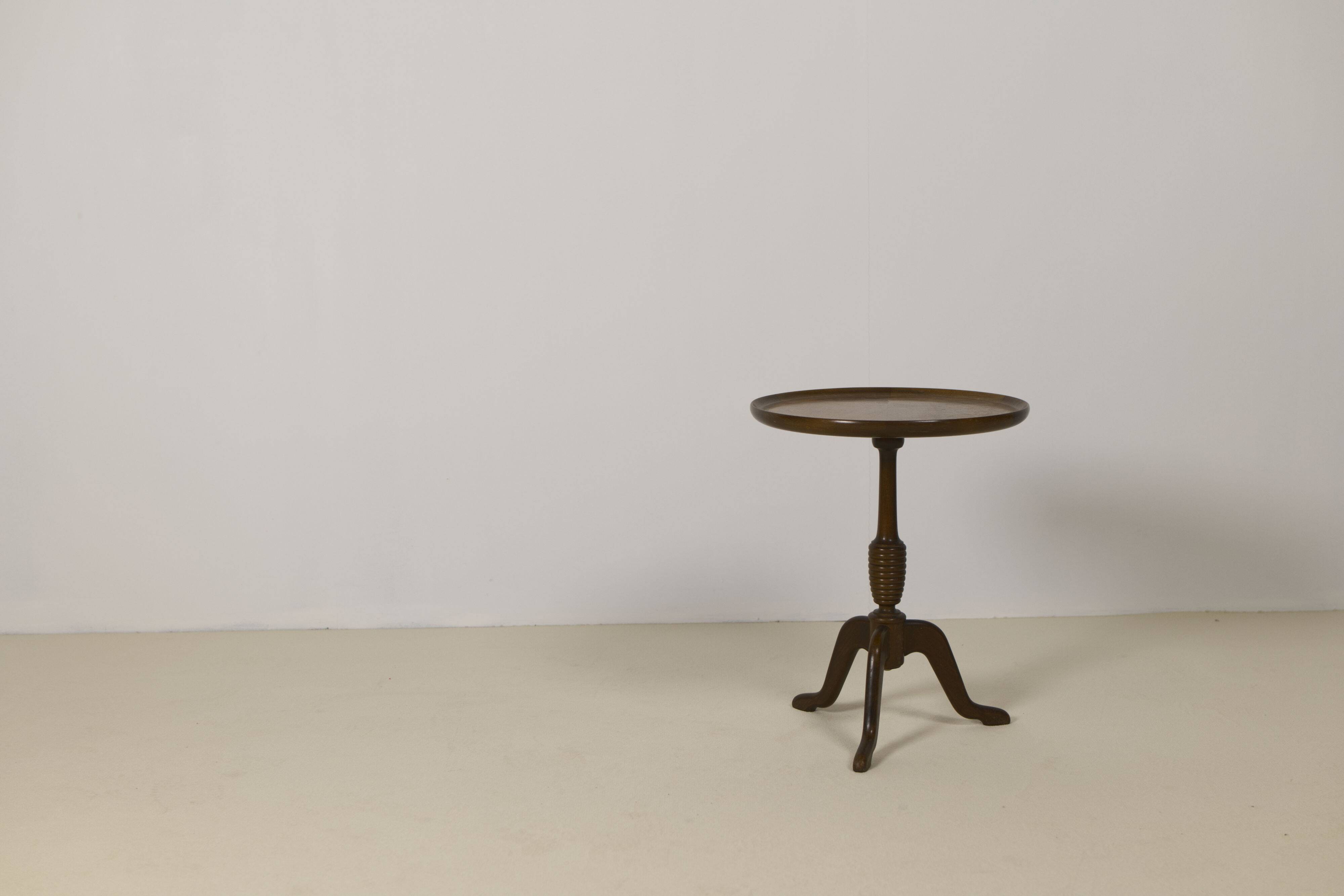 Mahogany side table by Anton Kildeberg, Denmark 1960's