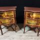 Pair of painted wooden chests of drawers