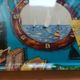 Vintage tray 60's S fiberglass, regatta Saint Tropez, Sainte Maxime