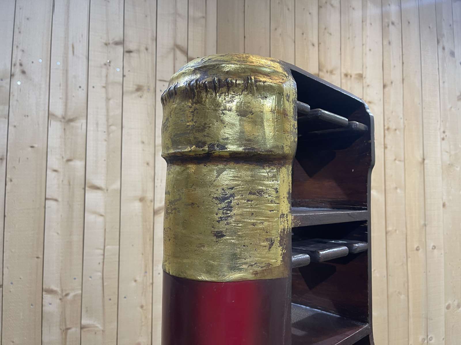 Advertising bar furniture in the shape of a giant wine bottle 90s