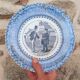 Talking plate Sarreguemines
