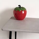 Table basse grise pieds métalliques