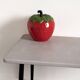 Table basse grise pieds métalliques