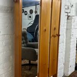 Vintage solid pine wardrobe