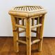 Two rattan side tables