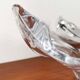 Large Modern Crystal Glass Fruit Bowl from the Mid-Century by Art Vannes, France, 1960s