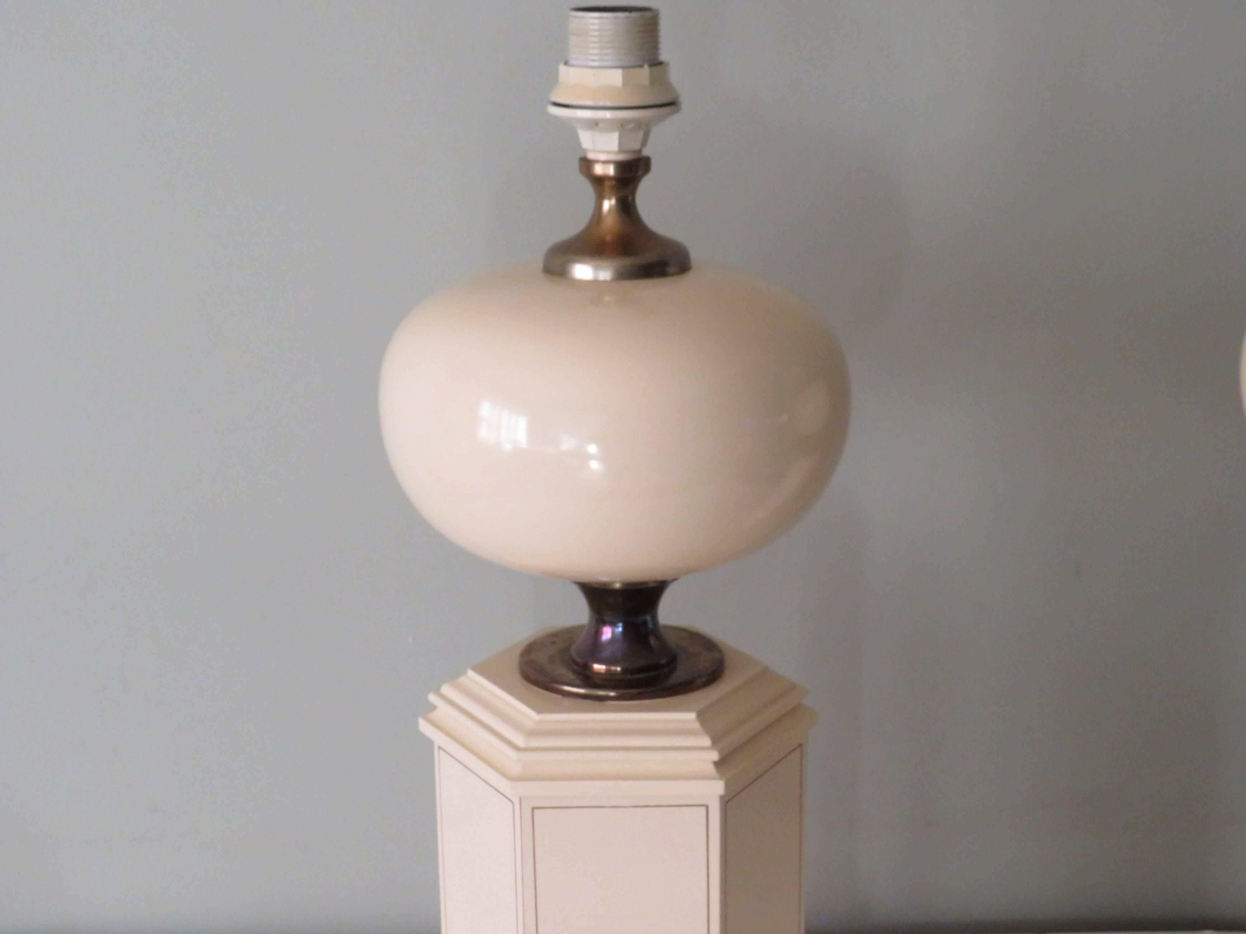 Suite of 2 table lamps from maison Le Dauphin, France 1960-1970