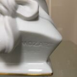 Bust Mozart biscuit porcelain from Limoges