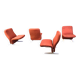 Fauteuils Concorde de Pierre Paulin, ensemble de 4, années 1960.