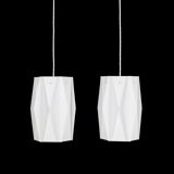Rare set of 2 pendant lamps by Lars Schiøler for Hoyrup / Hoyruplight / 1960s-1970s