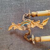 series lot 3 bronze wall lights