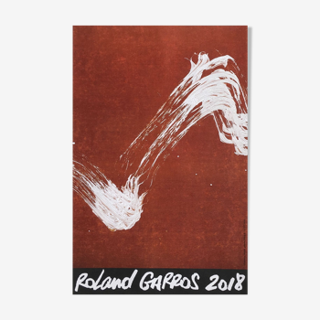 Affiche Roland Garros 2018 par Fabienne Verdier