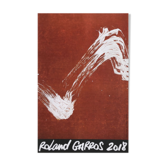 Roland Garros 2018 poster by Fabienne Verdier