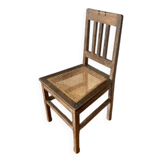 Antique wooden chair and canning