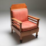 Pair of club chairs art deco Europe 1960