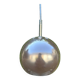 Brown metal eyeball pendant light by LITA vintage 1970
