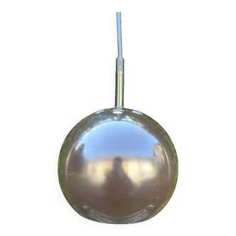 Brown metal eyeball pendant light by LITA vintage 1970