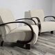 Art Deco Armchairs by Jindřich Halabala, 1950s, Set of 2