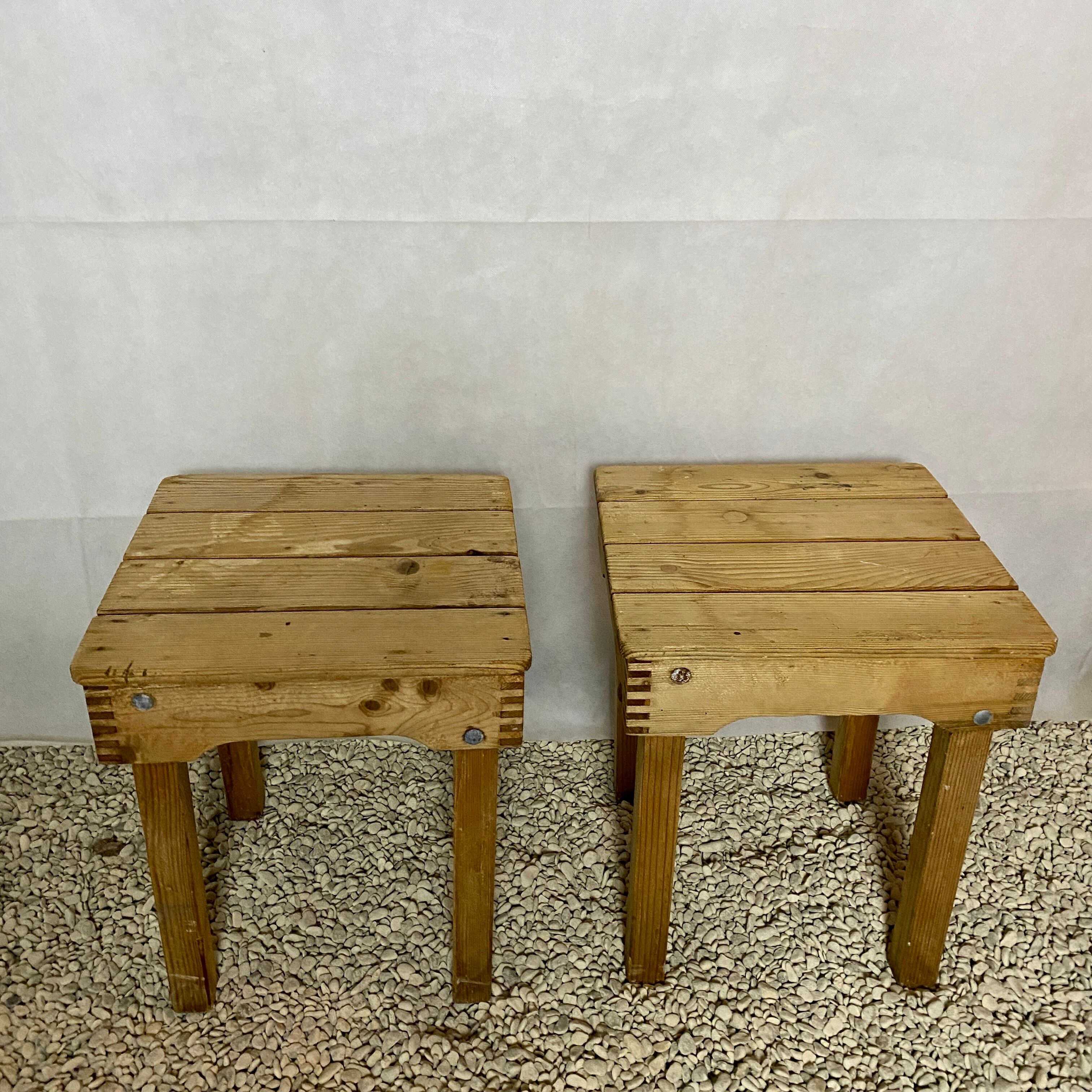 Paire de tabourets