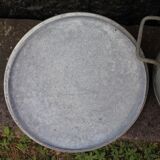 Bassine zinc couvercle jardin