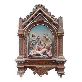 Terracotta decoration “Station of the Cross”