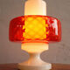 Czechoslovak Colored Glass Table Lamp by OPP Jihlava, 1970s