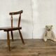 Brutalist primitive style wooden chair