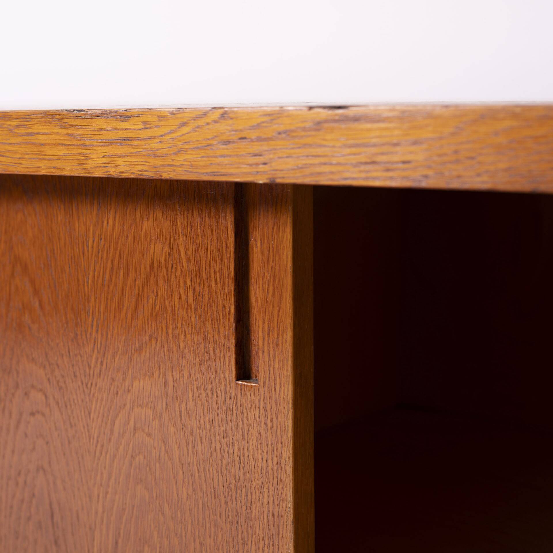 Unique mid century ULUV oak sideboard, Czechoslovakia, 1960s