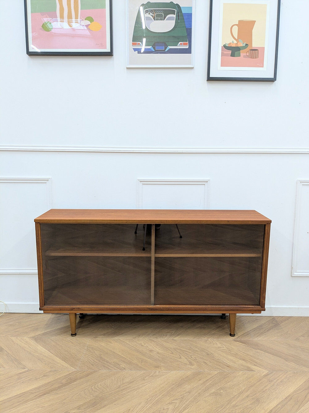 Teak display cabinet from the 1960s
