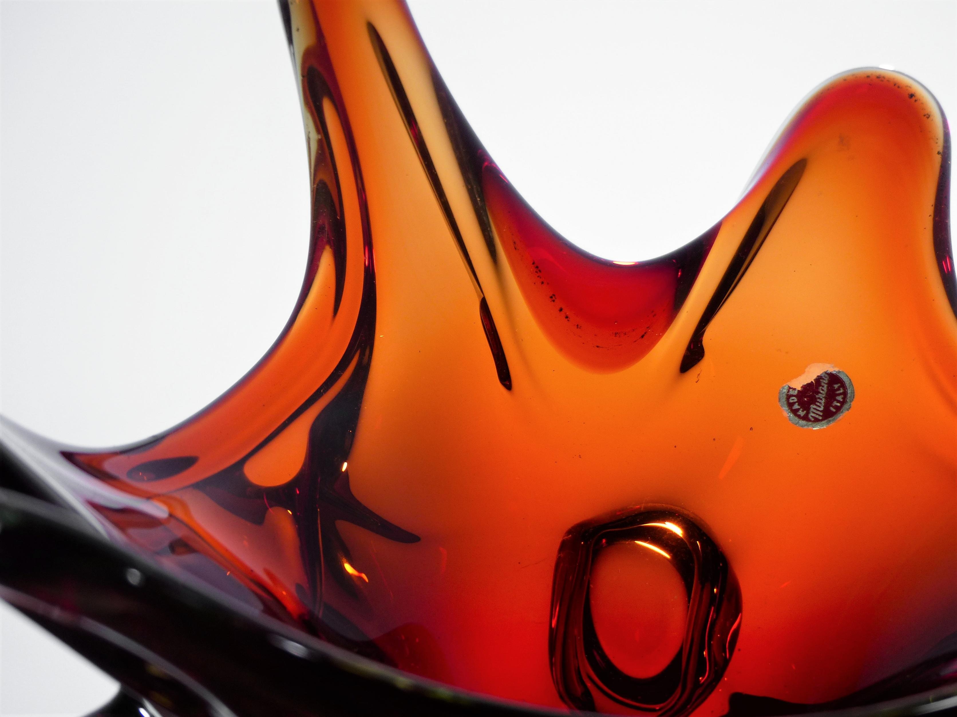 Vintage Murano glass cut