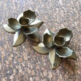 Pair of floral sconces