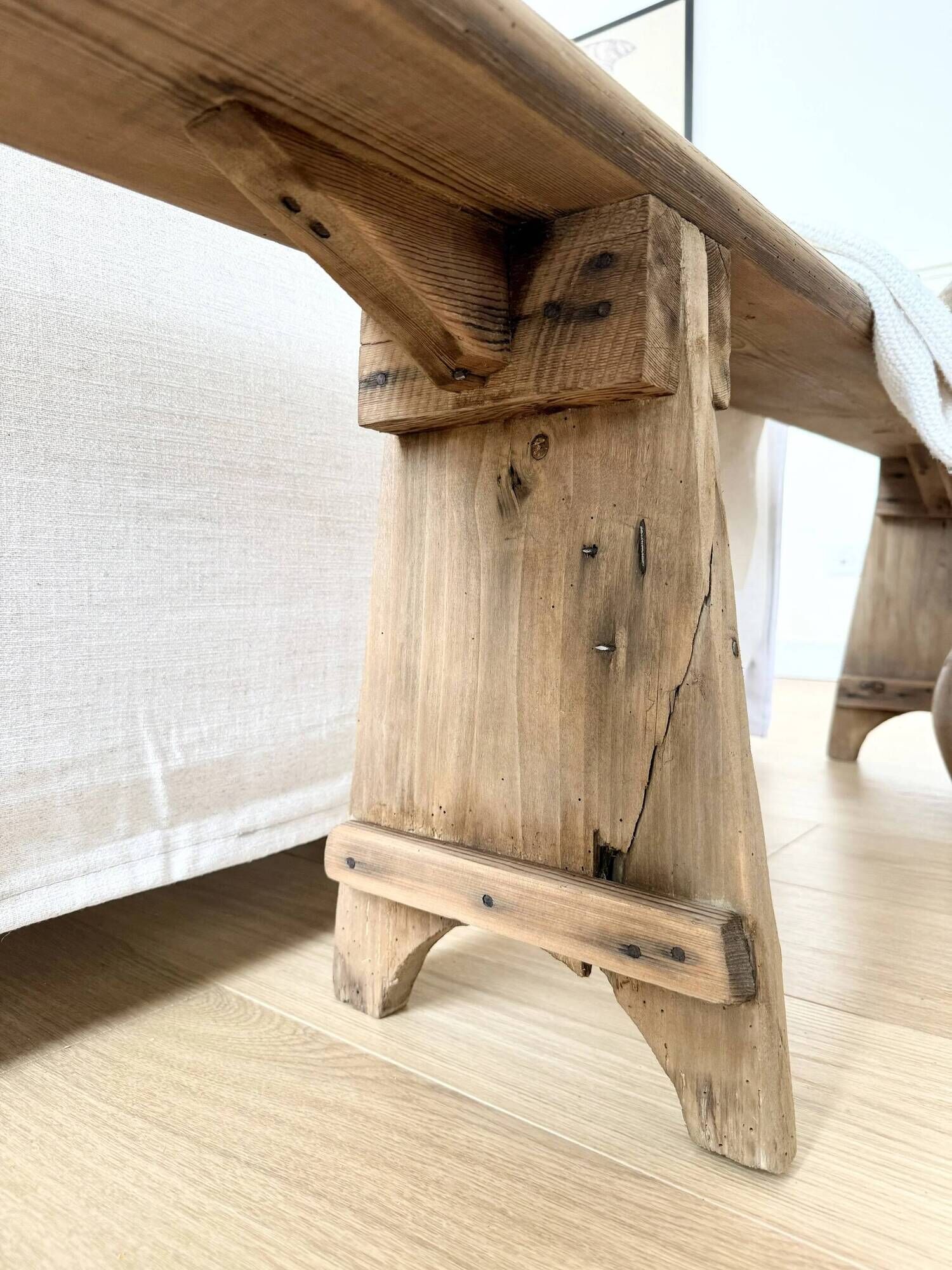 Renovated farm bench