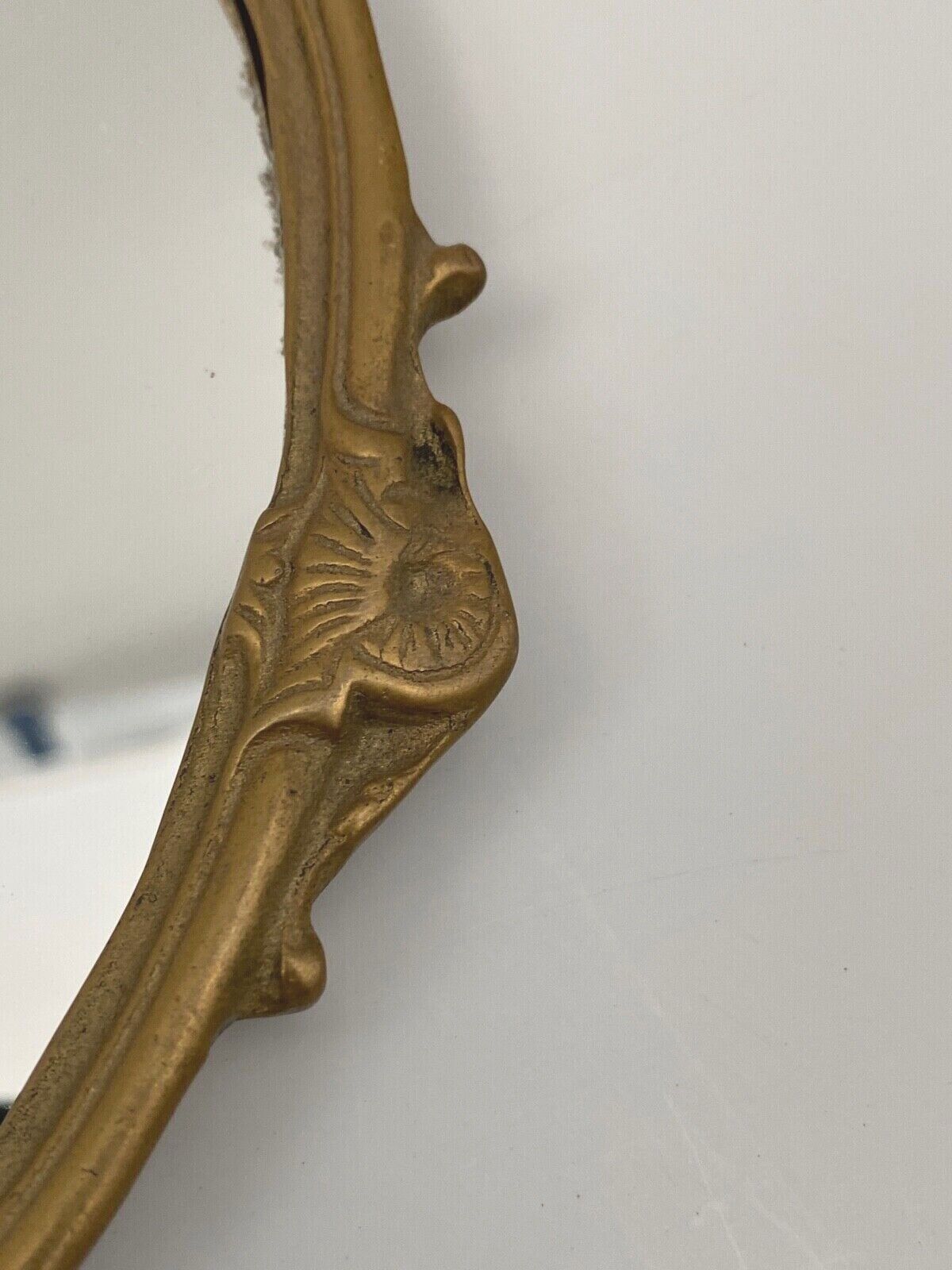 Bronze hand face of the middle XXe decor d'angelot