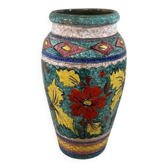 Large Italian pottery vase flowers floor vase 1960’s