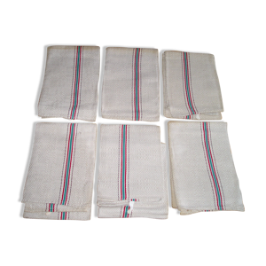 Set de 6 torchons anciens